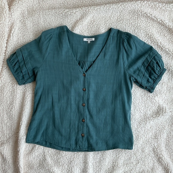 🔥3/$25 Madewell women’s Pembroke Cotton Top - Picture 7 of 10